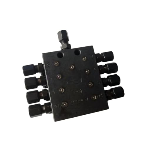Distribuidor progresivo de grasa SSV8 con 4 salidas para dosificación continua 2