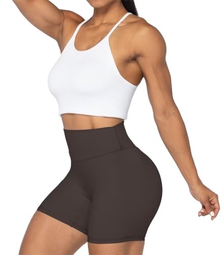 Image of Sunzel No Front Seam High Waist Biker Shorts for Women, Squat Proof Yoga Workout Gym Bike Shorts | 3, 5 Or 8-Inch Inseam, High Waisted, Tummy Control, No Front Seam, Buttery Soft, Compression Fit, Squat Proof