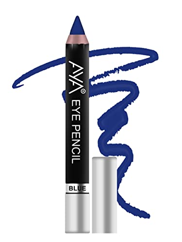 Image of AYA Eye Pencil For Kajal /Eye Liner - Blue 2.8g | Glides Smoothly | Creamy smooth formula | Light weight