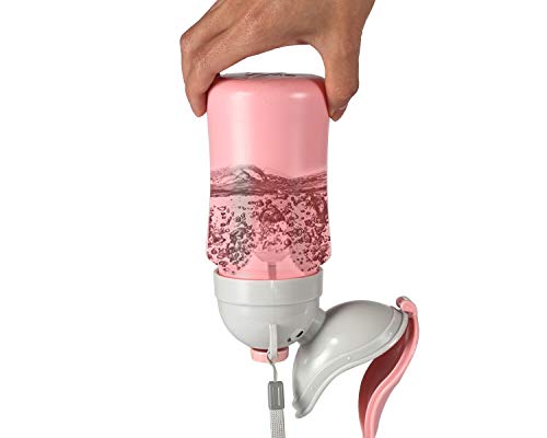 Image of ONEDONE Travel Urinal Portable Potty Pee Cup for Kids Girls Urinal Emergency Toilet for Camping Car Travel and Kid Potty Pee Training Pee Bottle for Toddlers Kids Children Baby Girls(Pink)