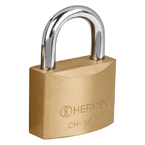 La Mejor comparativa de Candados precios los preferidos por los clientes. 34 Hermex Basic CH-50P, Candado con cuerpo de hierro de 50mm, en caja