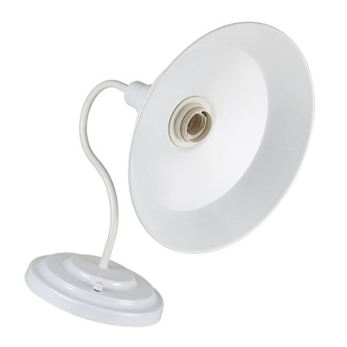 Lightess White Wall Sconce Lighting Gooseneck Barn Lights Industrial Vintage Farmhouse Wall Lamp, Cy-8W #TOP3