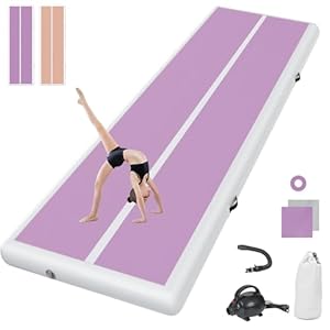 colchoneta gimnasia artistica 10cm gruesa 2M tumbling gimnasia colchoneta Inflable Tumbling Mat Estera de Yoga Taekwondo con Bomba eléctrica