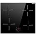 Plaque à Induction, Karinear Plaque Induction 4 Feux, Plaque de Cuisson Induction Encastrable, Table de Cuisson Electrique avec Commande Tactile, Minuteur, Verrouillage d'enfant, 6600W
