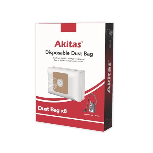 Image of Akitas Hygienic Disposable Bag for C11 Bagged Vacuum Cleaner 8X Pack Large