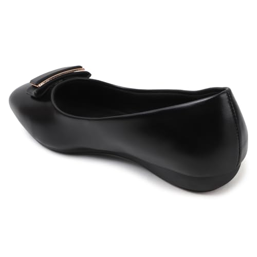 Image of Sukun FBY 091 Women's Bellies Flats Lightweight, Comfortable Slip-On Square Toe Shoes for Office, Casual | Stylish, Durable & Comfy