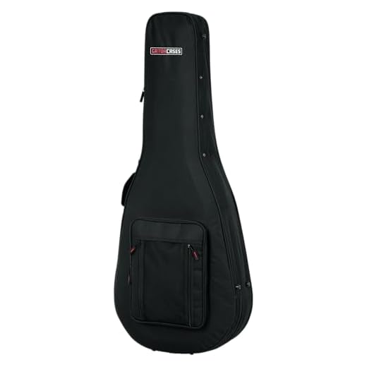 Gator Cases Lightweight Polyfoam Guitar Case For Dreadnaught Style Acoustic Guitars, (GL-DREAD-12)