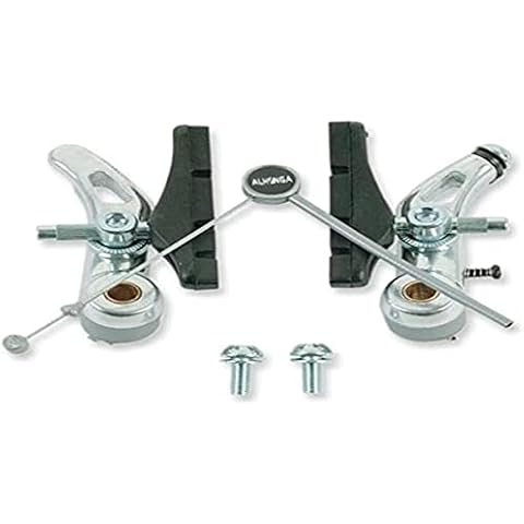 Set brake bridge, carrier, aluminium, silver Cover
