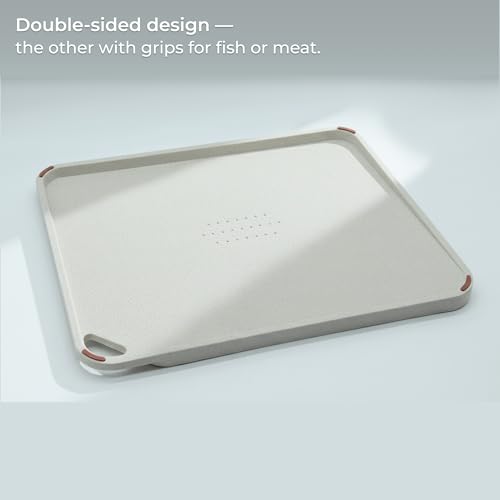 Tabla de cortar rectangular de plástico beige arena miniatura 6