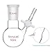Stonylab Reaction Flask - Borosilicate Glass Single-Neck Flask with 24/40 Joint and PTFE Stopcock Valve, Round Bottom, 50 ml