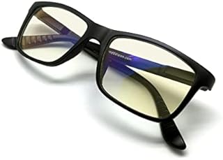 J+S Vision Blue Light Shield Computer Reading/Gaming Glasses - 0.0 Magnification - Anti Blue Light 100% UV Protection Low Color Distortion, Classic Black Frame - Essential Gaming Gear