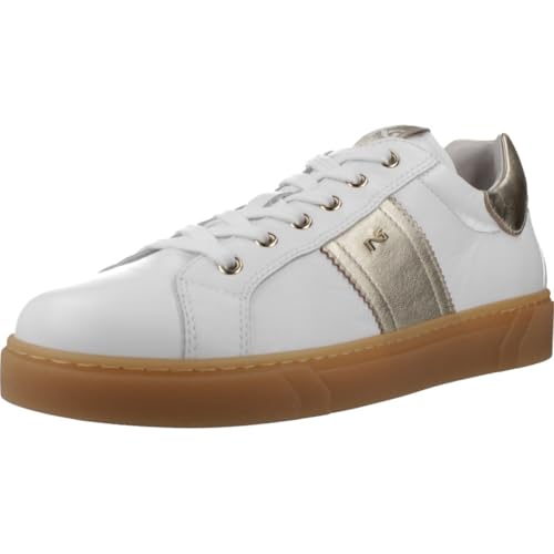 Nero Giardini E513006D Women's Leather Trainers, white, 3 UK