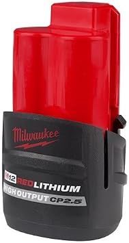 Milwaukee 48-11-2425 M12 REDLITHIUM HIGH Output CP 2.5Ah Battery