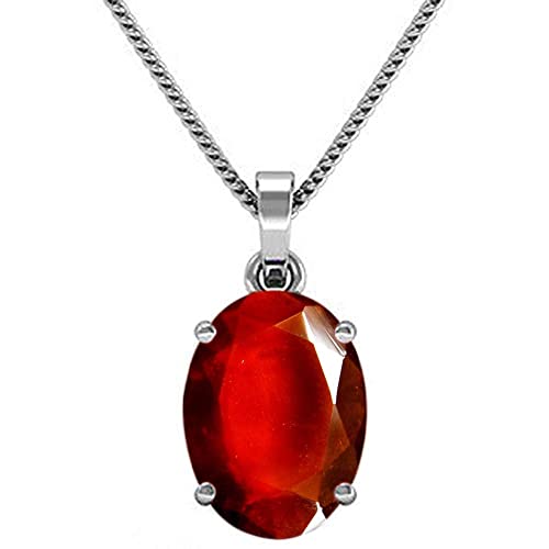 Médaillon hessonite naturelle 6,00 carats, cadeau idéal homme et femme