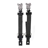Milwaukee Leather Motorcycle Biker Elastic Bungee for Chaps or Pants in Various Emblems (Set of 2) MLA - One Size Fits Most