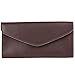 Plinrise Vintage Leather Long Metal Button Wallet, 5.5