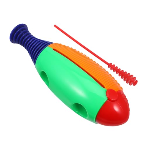Warmhm 1 Set Giocattoli che piangono rana Strumento di percussione per Guiro in plastica per giocattolo dello strumento del ragazzo del addominali