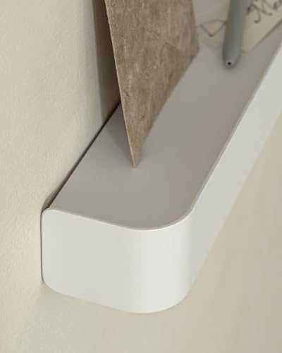 Kazai. Schlüsselbrett ’Tone’ | Minimalistisches Schlüsselhaken-Design aus Berlin | Moderner Schlüsselhalter mit Ablage aus Metall | Schlüsselboard als Flur Möbel für die Wand | Weiß