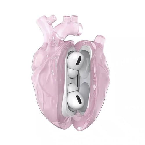 FTWIND for Airpods Pro/ pro2 / �G�A�|�b�c 3 / 4 / ���b�h�n�[�g�C���z���P�[�X �����h�~ 3D�t�̓����V���J�Q�������ق��Ղ�2�P�[�X ���C����Bluetooth �A�N�Z�T���[ (�����ȃs���N,Airpods 4)