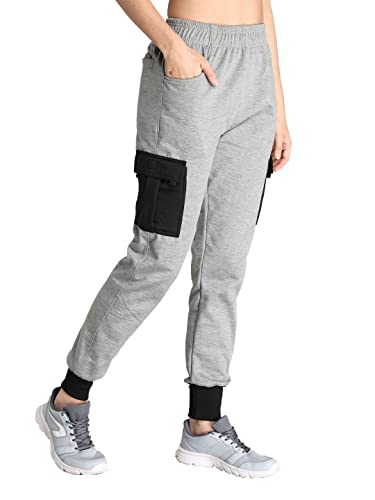 Image of CHKOKKO Women High Rise Gym Wear Sports Fitness Relaxed Track Pant