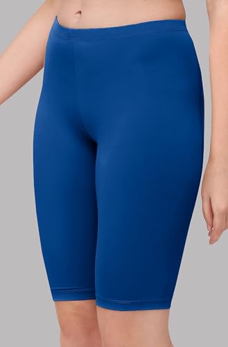 Image of SOIE Women's Mid Rise Soft Polyamide Spandex Knee Length Cycling Shorts
