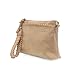 Joy Susan Women's Fashion Purse Oakley Whipstitch Topzip Wristlet Crossbody Hand Bag - Buff