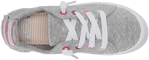 Roxy Girl's Bayshore Slip ON Sneaker Shoe, Grey Heather Review | Image 4