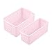 2 szt. mini kosz do przechowywania wykwintne szczegóły akcesoria meblowe żywy kolor symulacja koszyk do przechowywania model do odgrywania ról - różowy
