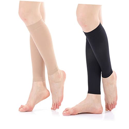 Beaupretty 1 Par meias de compressão mangas de compressão de perna para homens meias masculinas de t