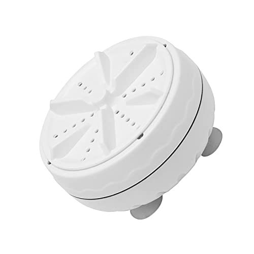 plplaaobo Mini máquina de lavar, mini máquina de lavar, ABS branco de alta potência com lâmpada azul