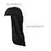Deevoka Shade Hat Sun Protection Workwear Sweat Wicking Headwrap for Women Men Riding, Black