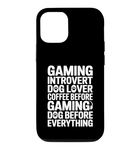 �Q�[�~���O ���� ���D�� �R�[�q�[ Before Gaming Dog Before �X�}�z�P�[�X iPhone 12/12 Pro �p
