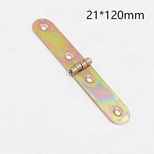 tooloflife Folding Flip Hinge Metal Folding Table Butler Tray Backflap Hinges (21*120mm(1PCS)), Silver - Image 2
