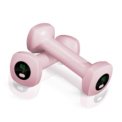 MOOSEC Electronic Dumbbell with Counting & Anti-Slip, 5kg