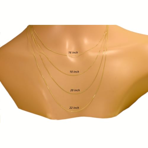 Arranview Jewellery 9ct Yellow Gold 0.5mm Diamond Cut Curb Chain 16"/40cm - Image 3