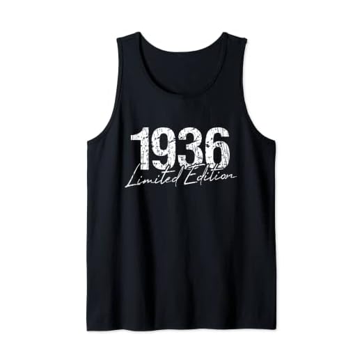 Cumpleaños 1936 Edición limitada Regalo Usado Grunge Vintage Camiseta sin Mangas