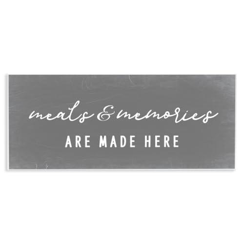 Stupell Industries Meals & Memories Family Kitchen Sign Typography, Design by Daphne Polselli