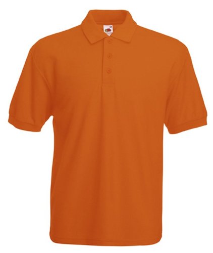 T-shirt homme orange XX-Large couleur vive et col résistant