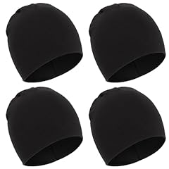 4 Pack Hats: Pure Black