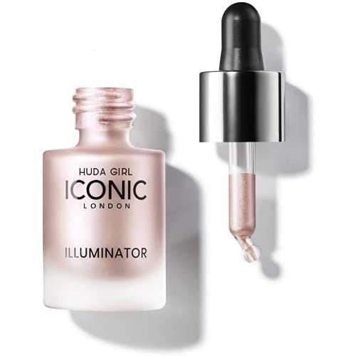 Image of HUDA GIRL BEAUTY Wet Iconic Highlighter and Wild Illuminating Chrome Metallic For Natural Makeup