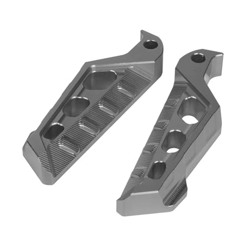 EHYSYN Fussrasten Pedal Fit Für Yamaha Xmax 300 Xmax 250 TMAX Xmax 125 250 300 400 NMAX 155 NMAX 155 Motorrad Teile Hinten Pedal(Titanium)
