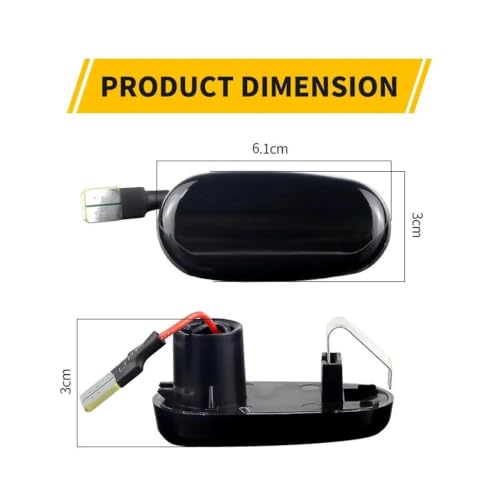 Intermitente Secuencial LED para Alfa Romeo 147 2000-2004 y GT 2003-2010 2 unidades 3