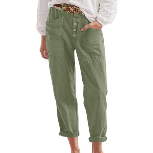 Womens Capri Pants Summer Trendy Casual Elastic Waist Cropped Trouser Resort Wear Beach Vacation Capris Clothes