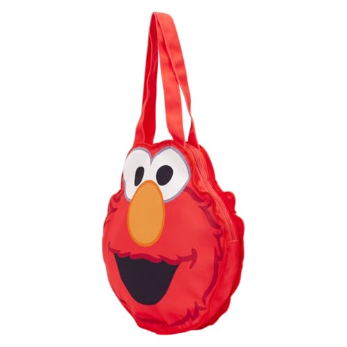 Bolso tote de lona oversize de Elmo de Sesame Street para cosplay miniatura 2