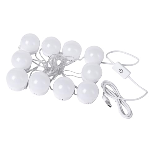Operitacx Kit de Bombillas LED para Espejo de Tocador Luz Regulable Colores Protección Fácil Instalación sin Taladro para Maquillaje y Baño