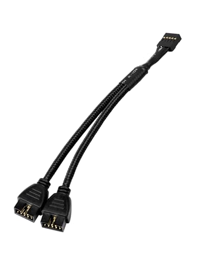 upHere USB 2.0 Motherboard Splitter - 9-Pin to Dual 9-Pin Header Extension Cable, USB Cable Splitter 1 to 2 for CPU Air Coolers, CPU Liquid Coolers, Case Fans & PC Peripherals
