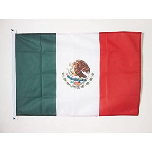 AZ FLAG Bootflagge Mexiko - 45x30 cm - Mexikanische Bootsfahne 30 x 45 Cm Marine Flaggen - Flaggen