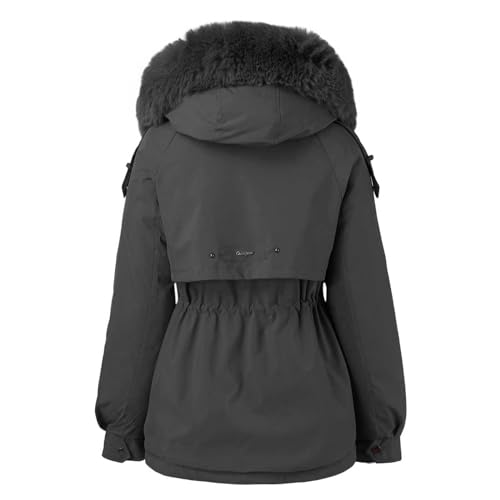 Veste en peluche pour femmes manteau grande taille chaud à capuche en coton