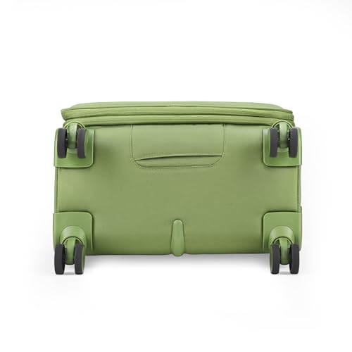 Image of Skybags Liteaer Check-in Trolley Bag - Medium, 69cms | Premium Soft-Sided Luggage for Travel with Smooth 8 Wheels & TSA Lock - Olive