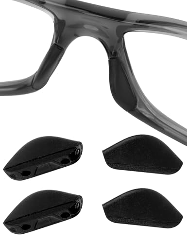 Image of Black Replacement Nose Pads Pieces for Oakley Badman OO6020